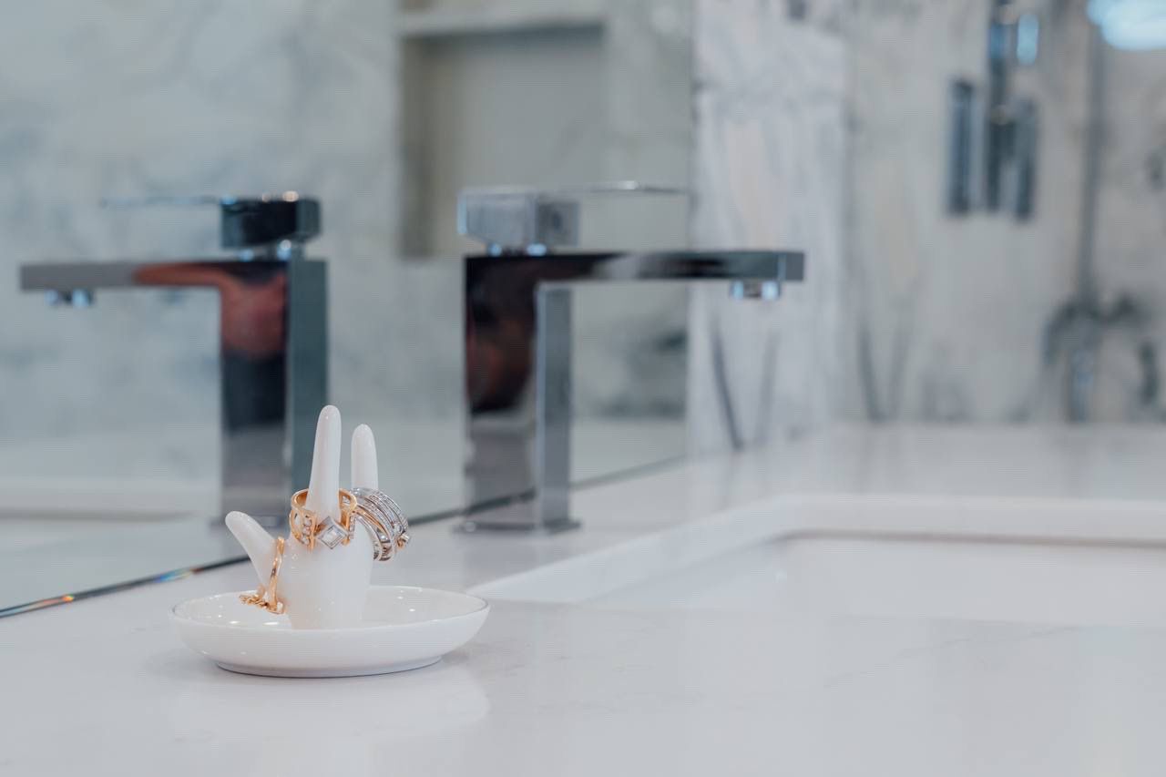 Modern bathroom renovation North York